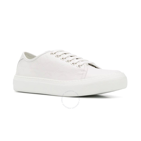 Jimmy Choo White Aiden Lowtop Sneaker 183 AIDEN EJL WHITE