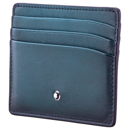 Montblanc Meisterstuck Selection 6cc Pocket Holder- Petrol Blue 118367