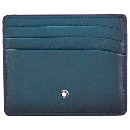 Montblanc Meisterstuck Selection 6cc Pocket Holder- Petrol Blue 118367