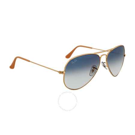 Ray Ban Aviator Arista Light Blue Gradient Lenses 58mm Sunglasses RB3025 001/3F 58-14 RB3025 001 3F 58-14