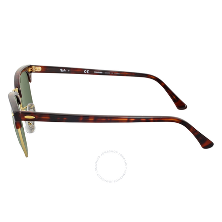 Ray Ban Clubmaster Polarized Green Classic G-15 Sunglasses RB3016 990/58 49 RB3016 990/58 49