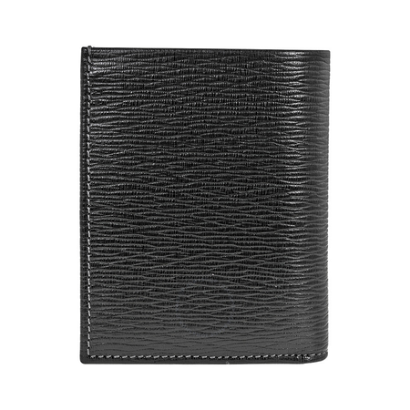 Ferragamo Embossed Bifold Calfskin Wallet - Black 66-7071BK