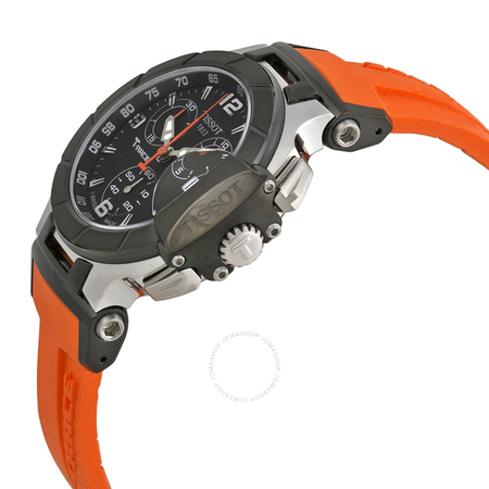 Tissot T Race Chronograph Orange Silicone Ladies Watch T0482172705700 T048.217.27.057.00