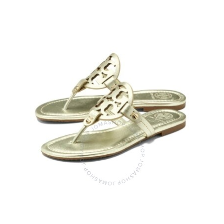 Tory Burch Miller Sandal, Metallic Leather 36540-723