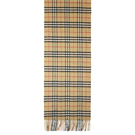 Burberry Classic Vintage Check Cashmere Scarf- Antique Yellow 4073122