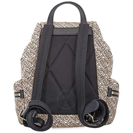 Burberry Medium Rucksack in Monogram Print Nylon-Beige 8011638