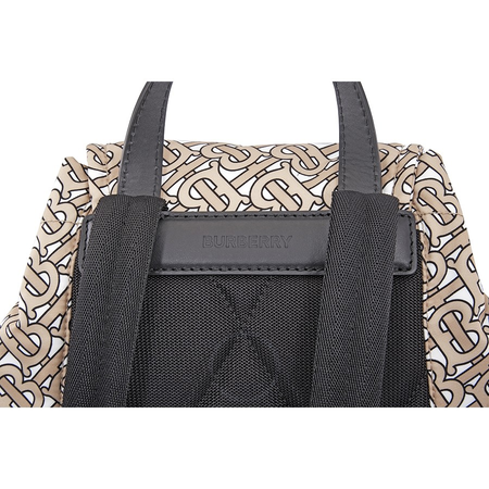 Burberry Medium Rucksack in Monogram Print Nylon-Beige 8011638
