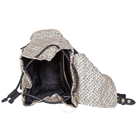 Burberry Medium Rucksack in Monogram Print Nylon-Beige 8011638