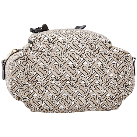 Burberry Medium Rucksack in Monogram Print Nylon-Beige 8011638