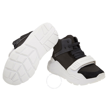 Burberry Womens Suede and Neoprene High-top Sneakers 4078199