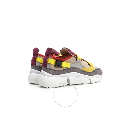 Chloe Sonnie Soft Low Top Sneaker in Suede Calfskin CHC19U1901853A