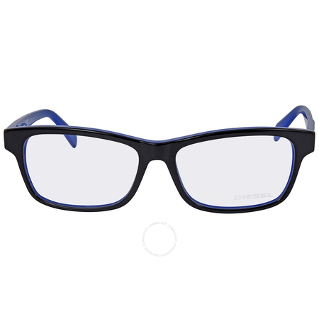 Diesel Men's Black Rectangular Eyeglass Frames DL5039 005 54