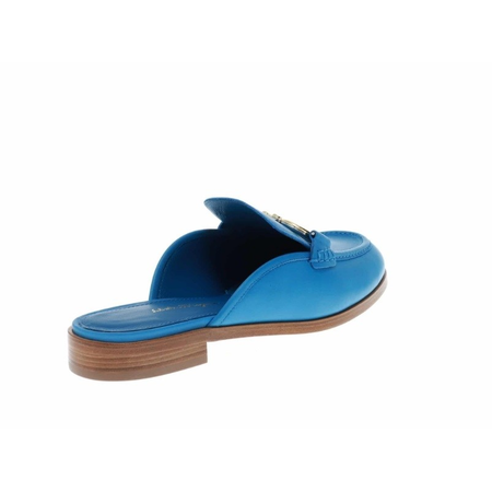 Ferragamo Blue Casual Gancini Viggio Flats 01P109 709047