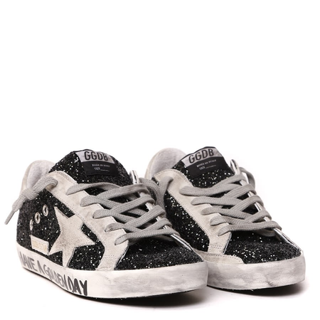 Golden Goose Deluxe Brand Ladies Superstar Black/White Sneakers G36WS590S47