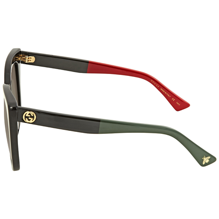 Gucci Grey Gradient Cat Eye Sunglasses GG0163S 003 GG0163S 003 51