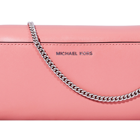 Michael Kors Bellamie Leather Clutch - Rose 30H8SI0C7O-622