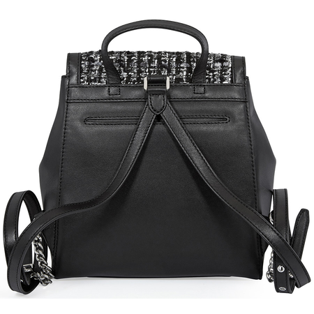 Michael Kors Medium Whitney Textured Backpack- Black 30F8SXIB6C-001