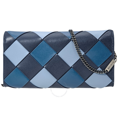 Michael Kors Mott Large Woven East West Clutch- Admiral/Multi 30H8BOXC3T-443
