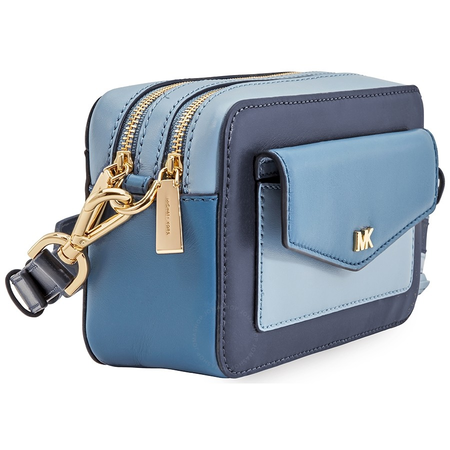 Michael Kors Small Tri-Color Leather Camera Bag- Admiral/Multi 32F8GF5M5T-443