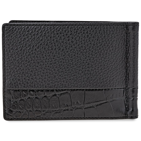 Montblanc Meisterstuck Soft Grain Wallet 6cc with Money Clip- Black 118754