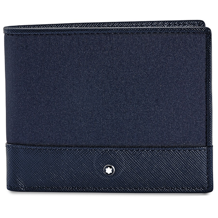 Montblanc Sartorial Jet 6cc Wallet- Blue 118390