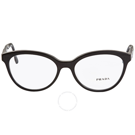 Prada Black Ladies Eyeglasses PR05UV-1AB1O1-54