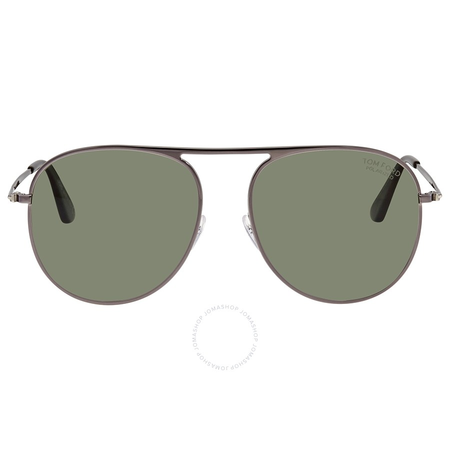 Tom Ford Jason Green Polarized Aviator Men's Sunglasses FT0621-08R