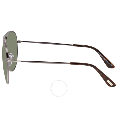 Tom Ford Jason Green Polarized Aviator Men's Sunglasses FT0621-08R