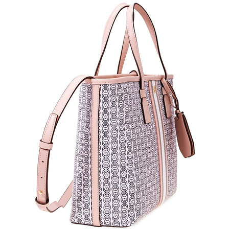Tory Burch Gemini Link Canvas Small Tote- Coastal Pink Gemini Link 53304-685