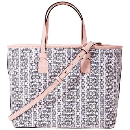 Tory Burch Gemini Link Canvas Small Tote- Coastal Pink Gemini Link 53304-685