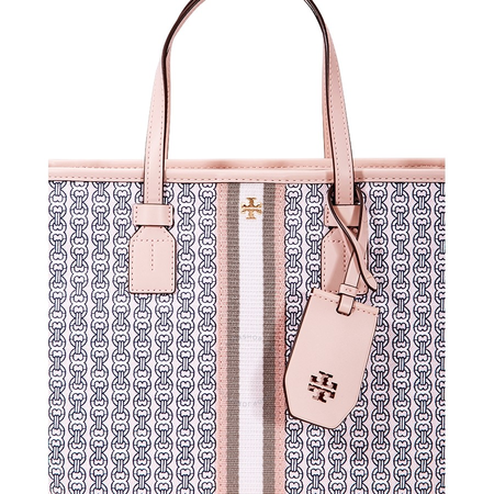 Tory Burch Gemini Link Canvas Small Tote- Coastal Pink Gemini Link 53304-685
