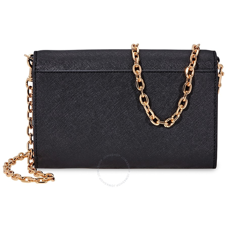 Tory Burch Robinson Chain Wallet- Black / Royal Navy 45257-018