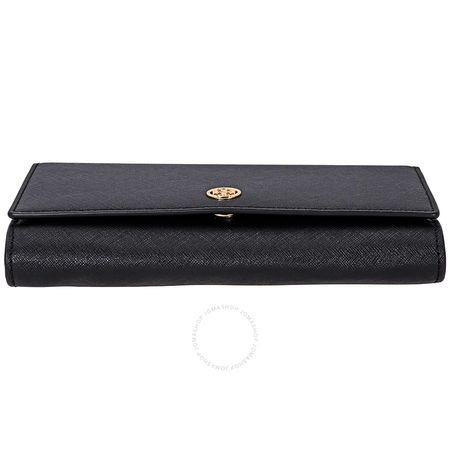 Tory Burch Robinson Chain Wallet- Black / Royal Navy 45257-018