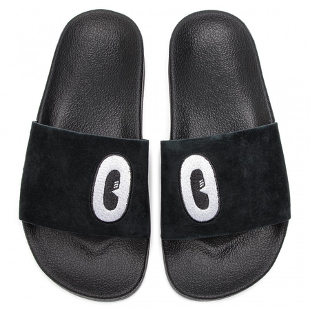 Adidas Ladies Black Adilette Slides DA9017