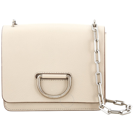 Burberry The Small Leather D-ring Bag- Stone 4076289