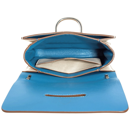 Burberry The Small Leather D-ring Bag- Stone 4076289
