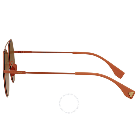 Fendi Brown Gradient Round Ladies Sunglasses FF 0194/S 73353 FF 0194/S 73353