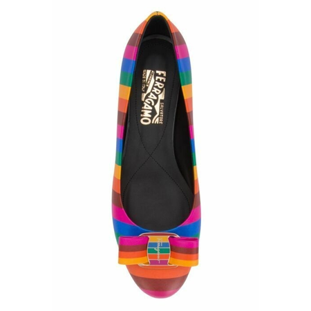 Ferragamo Ferragamo-19SS Multicolor Ballerina Flats 01N983 705544