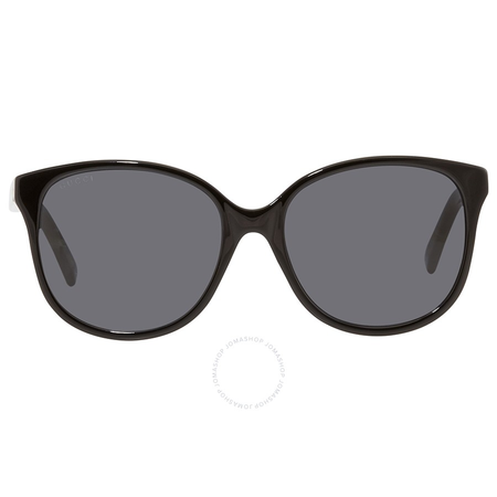 Gucci Gucci Dark Grey Asian Fit Cat Eye Ladies Sunglasses GG0461SA 001 55 GG0461SA 001 55