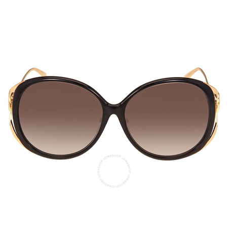 Gucci Grey Gradient Round Sunglasses GG0226SK 001 60 GG0226SK 001 60