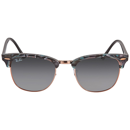 Ray Ban Clubmaster Grey Gradient Square Sunglasses RB3016 125571 51