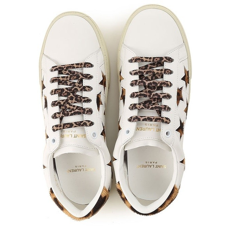 Saint Laurent Ladies Sneaker Leopardstar 533729 0M5F0 9299