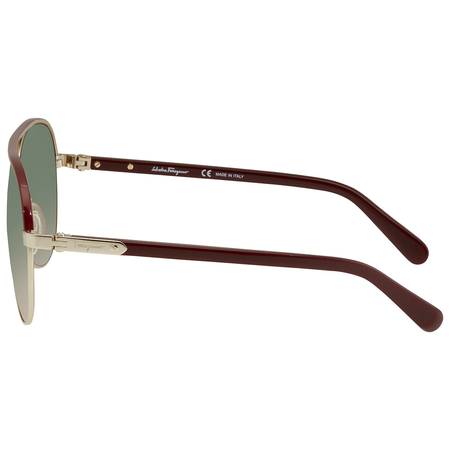Ferragamo Salvatore  Green/Pink Gradient Aviator Men's Sunglasses SF163S 742 60