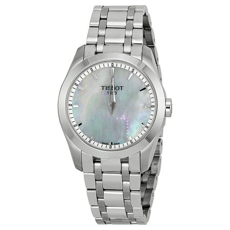 Tissot Couturier Mother of Pearl Dial Stainless Steel Ladies Watch T0352461111100 T035.246.11.111.00