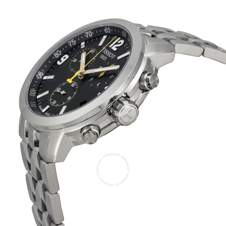 Tissot PRC 200 Chronograph Black Dial Stainless Steel Men's Watch T055.417.11.057.00
