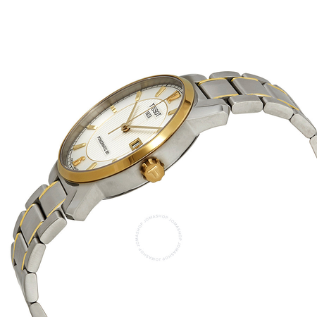 Tissot T-Classic Automatic Titanium Silver Dial Two-tone Men's Watch T0874075503700 T087.407.55.037.00