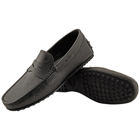 Tod's Men's Black City Gommino Driving Shoes In Leather XXM0LR00011PLTB999