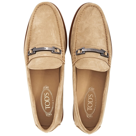 Tod's Men's Suede Loafers in Natural XXM0YW0Q140RE0C600