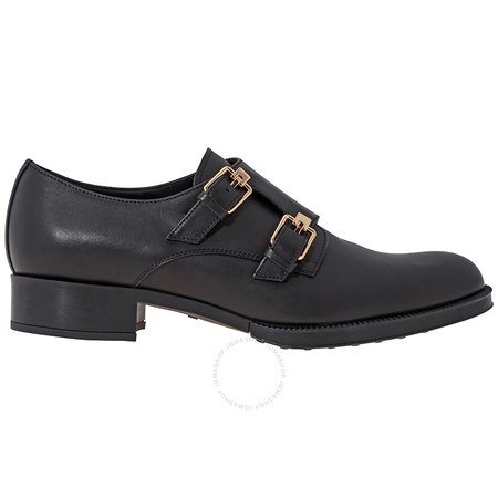 Tod's Womens Strap Leather Shoes in Black XXW0WV0O210BR0B999