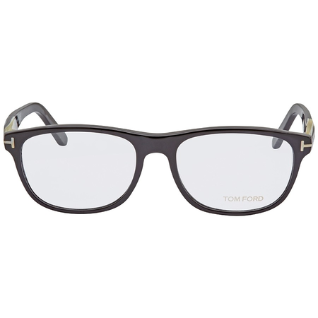 Tom Ford Tom Ford Shiny Black Rectangular Men's Eyeglasses FT5430-001-56 FT5430-001-56